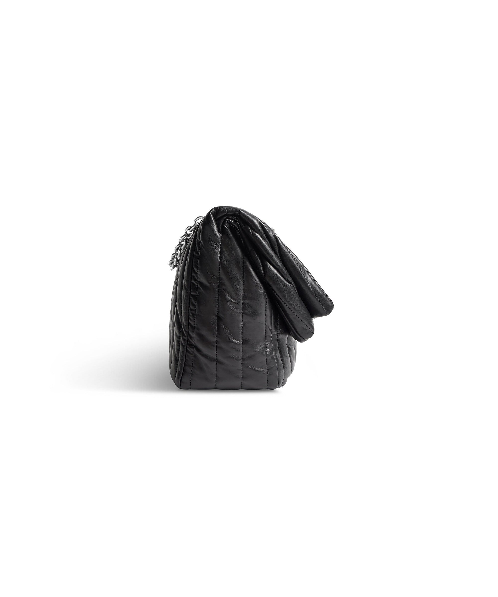 Monaco Medium Chain Bag Quilted - Black