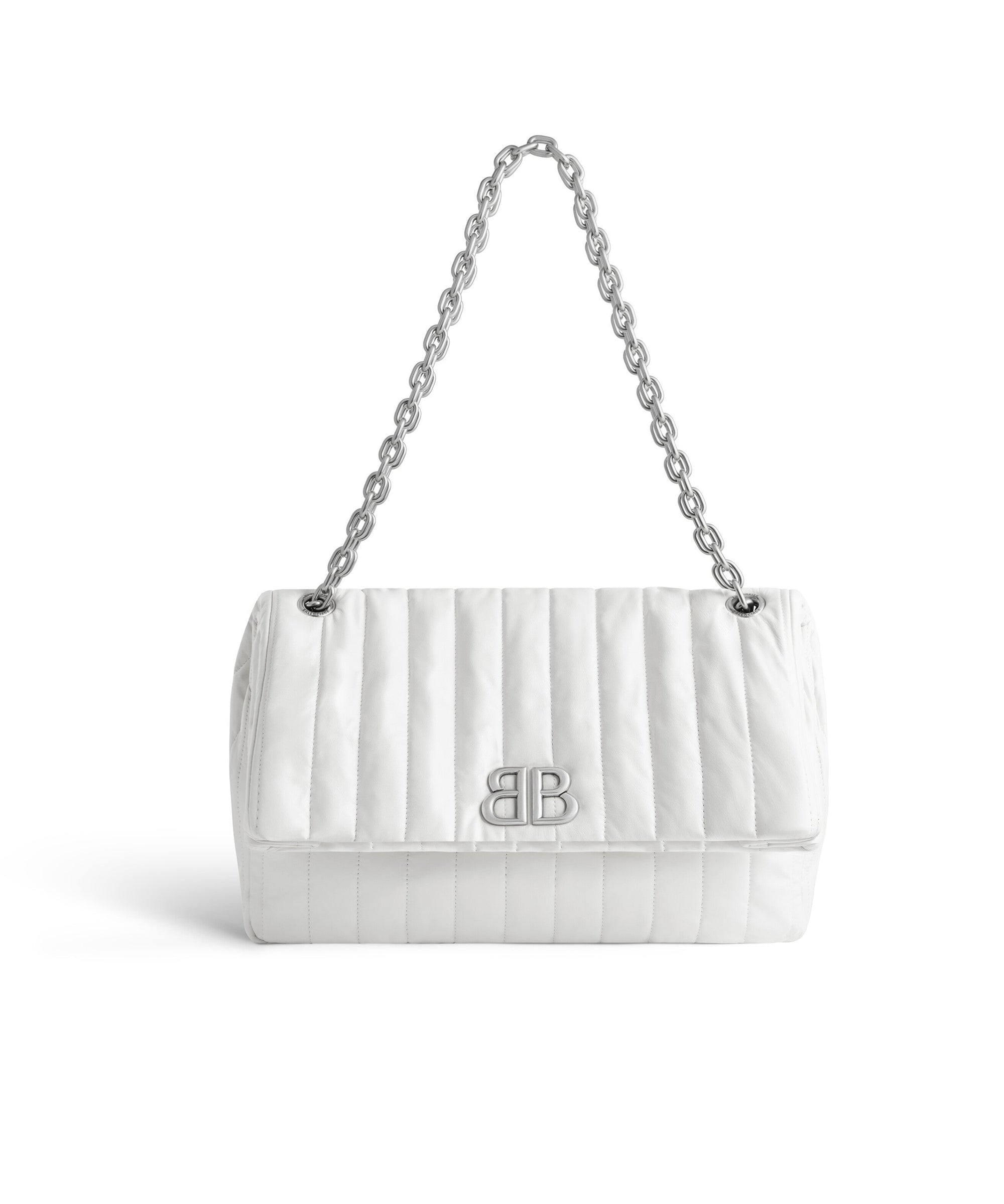 Monaco Medium Chain Bag Quilted - Off White