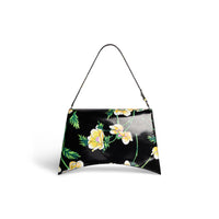 CRUSH / Crush Large Sling Bag With Floral Print - Black & Yellow
