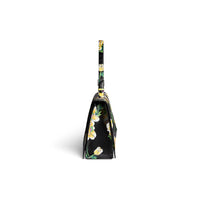 CRUSH / Crush Large Sling Bag With Floral Print - Black & Yellow