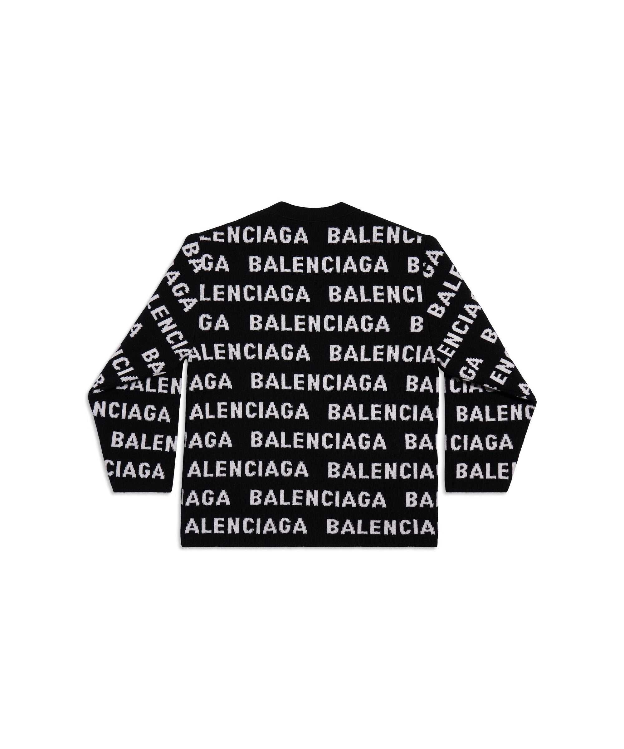 Bal Horizontal Allover Cardigan - Black & White