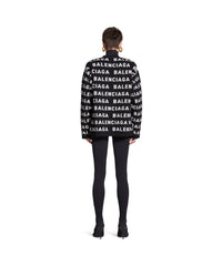 Bal Horizontal Allover Cardigan - Black & White