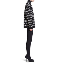 Bal Horizontal Allover Cardigan - Black & White