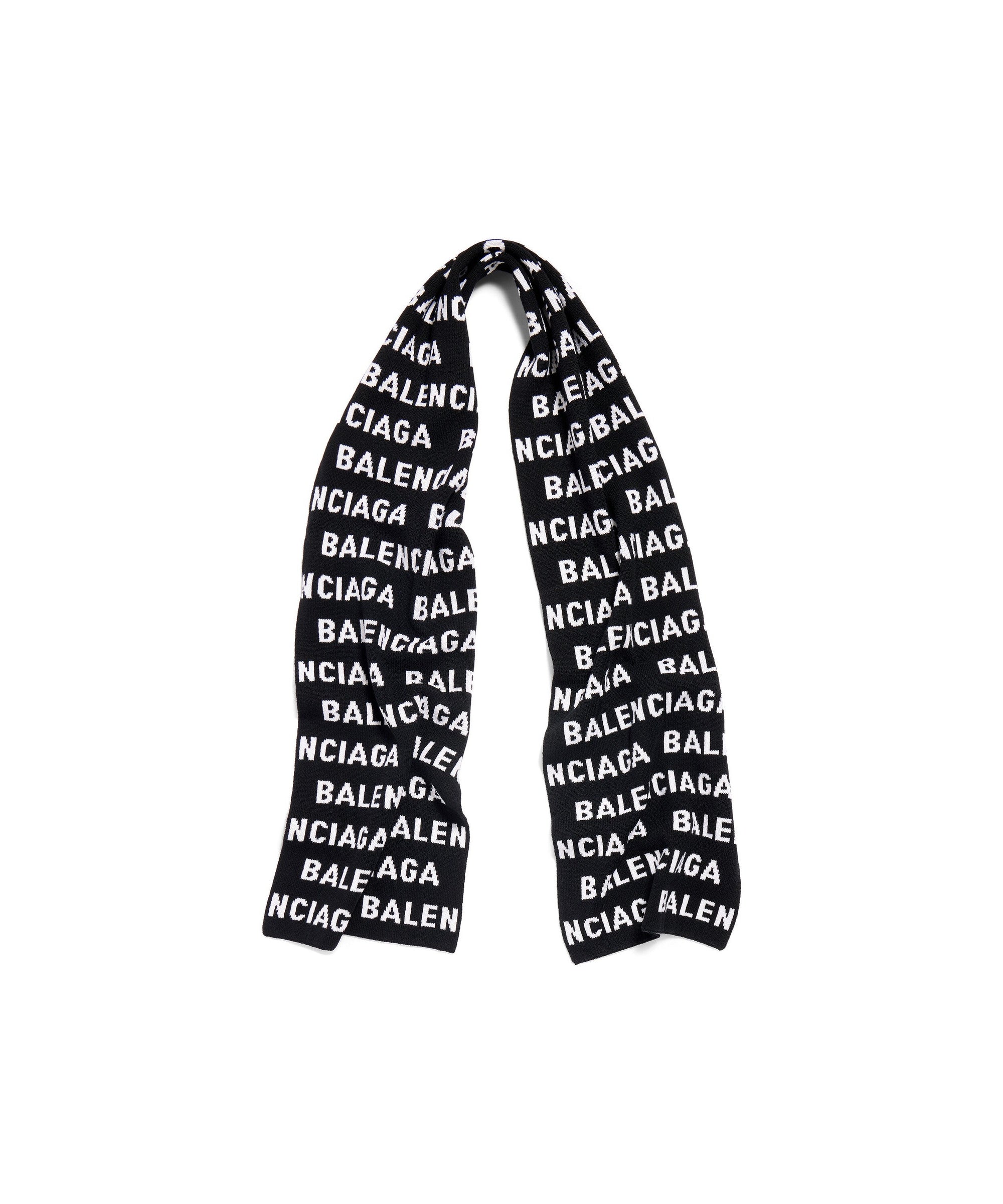 Bal Horizontal Allover Scarf - Black & White