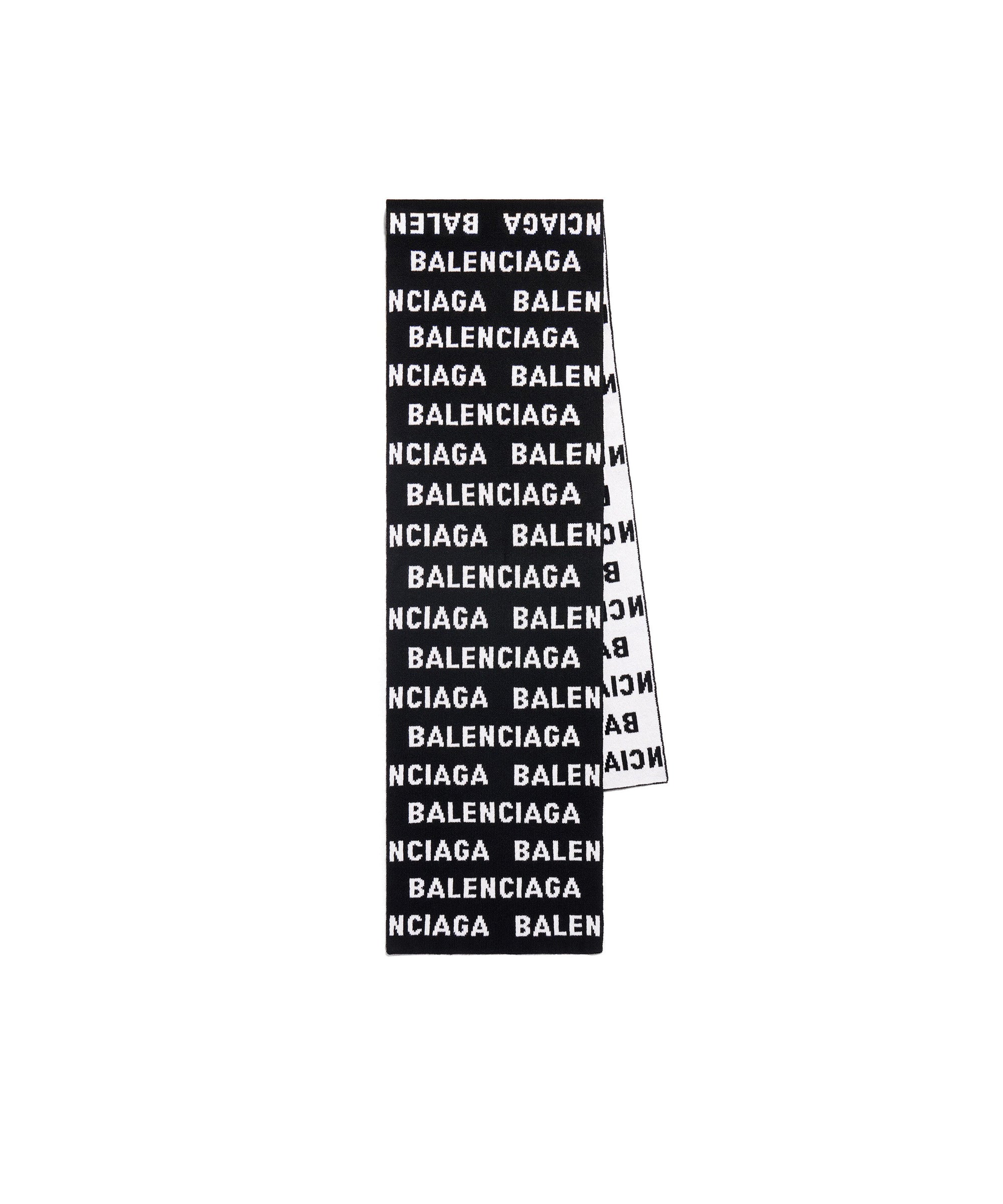 Bal Horizontal Allover Scarf - Black & White