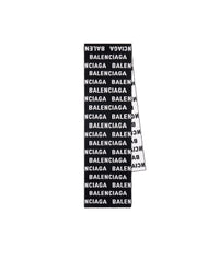 Bal Horizontal Allover Scarf - Black & White