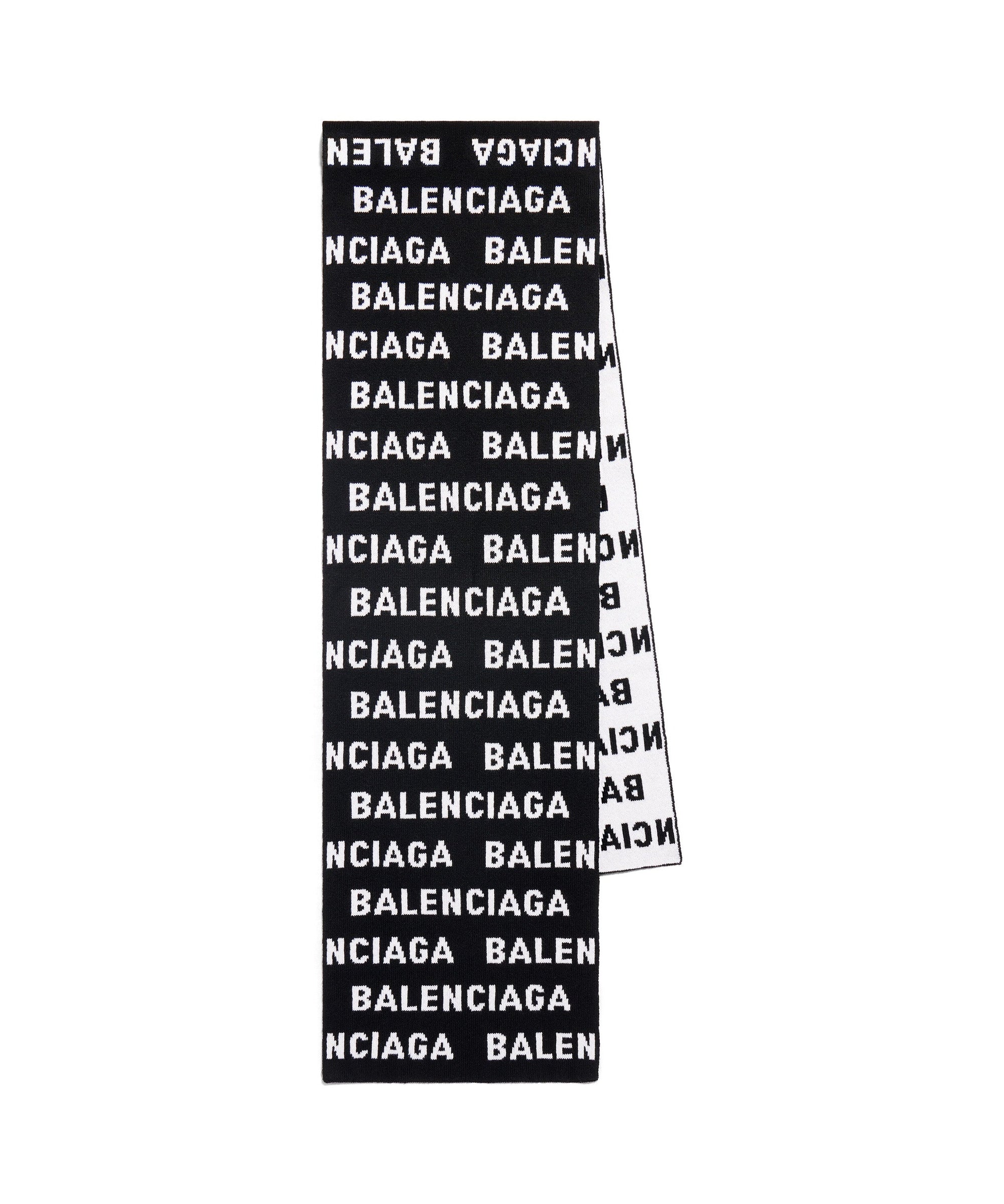 Bal Horizontal Allover Scarf - Black & White