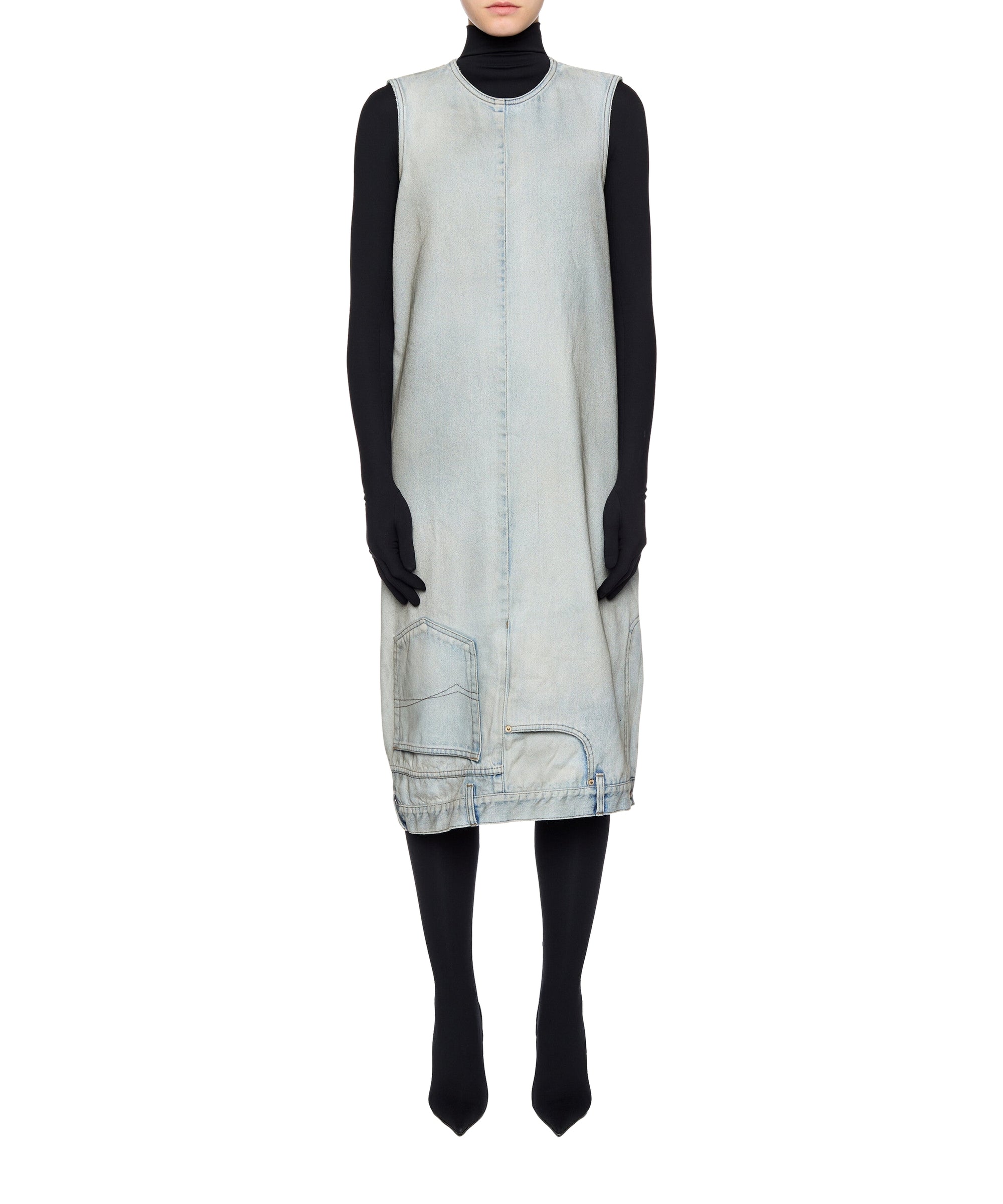 Sack Dress - Dirty Blue