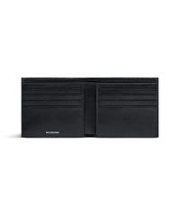 Monaco Square Folded Wallet - Black