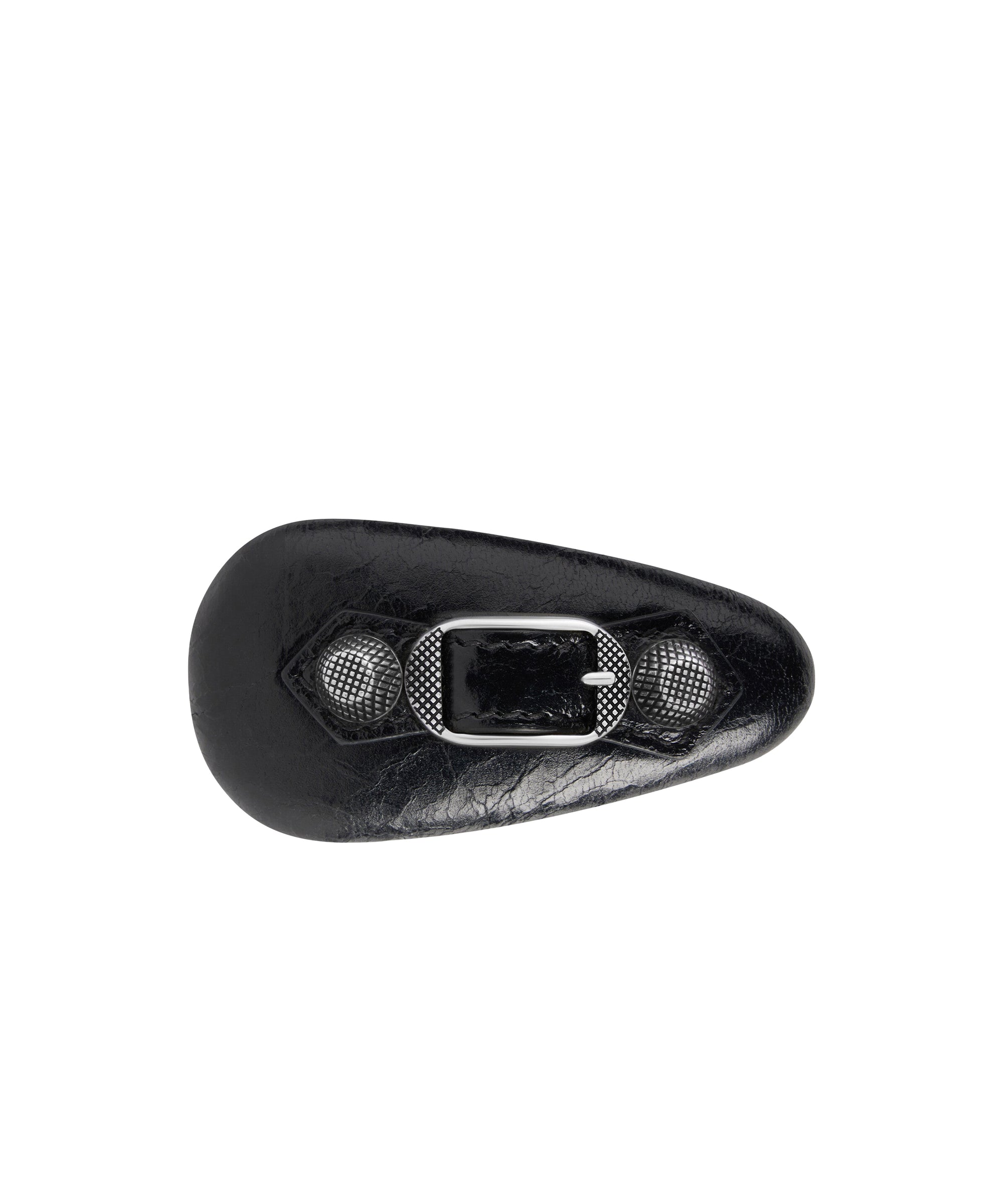 Cagole Hair Clip - Black & Antique Silver