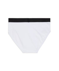 Racer Briefs - White & Black