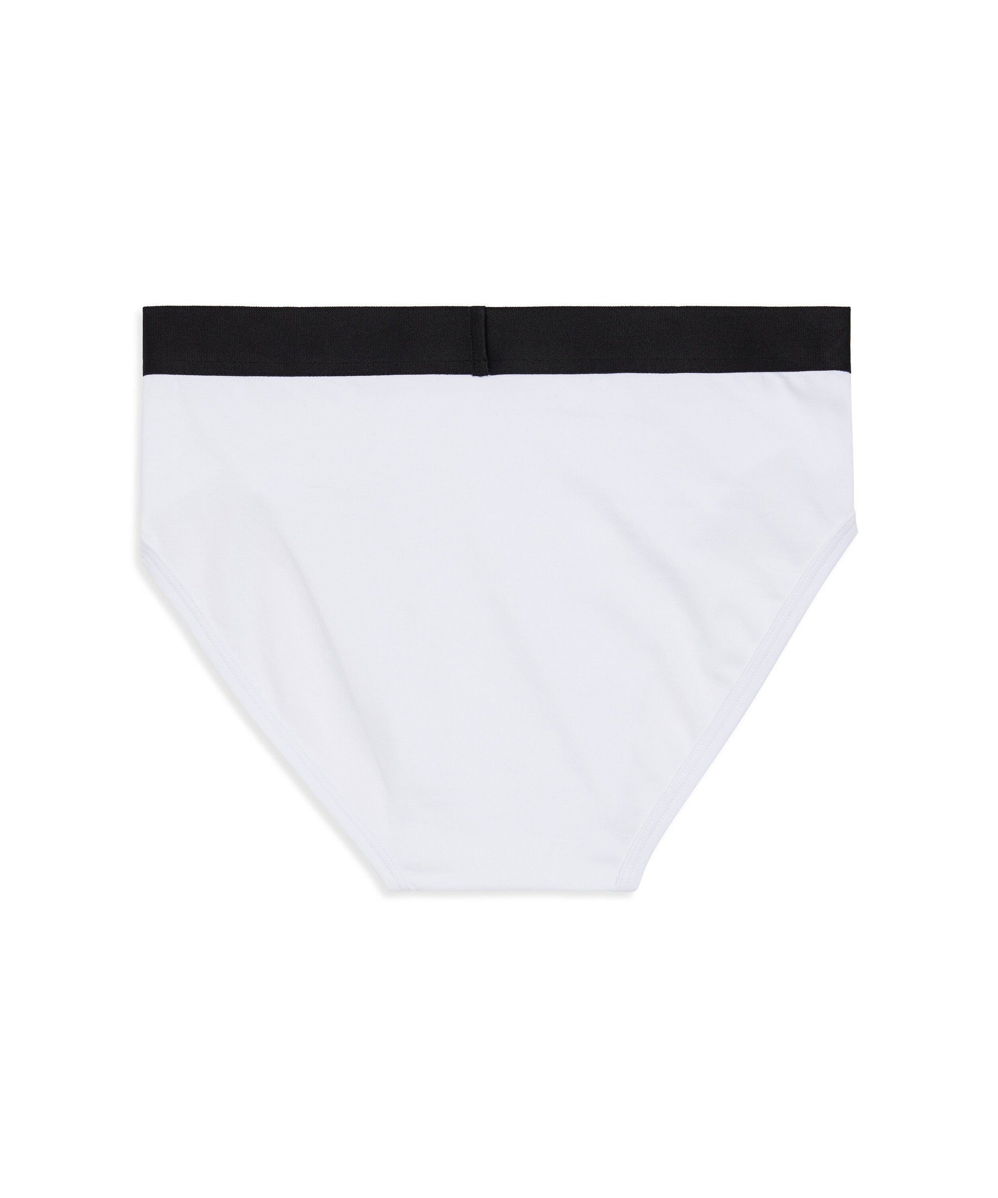 Racer Briefs - White & Black
