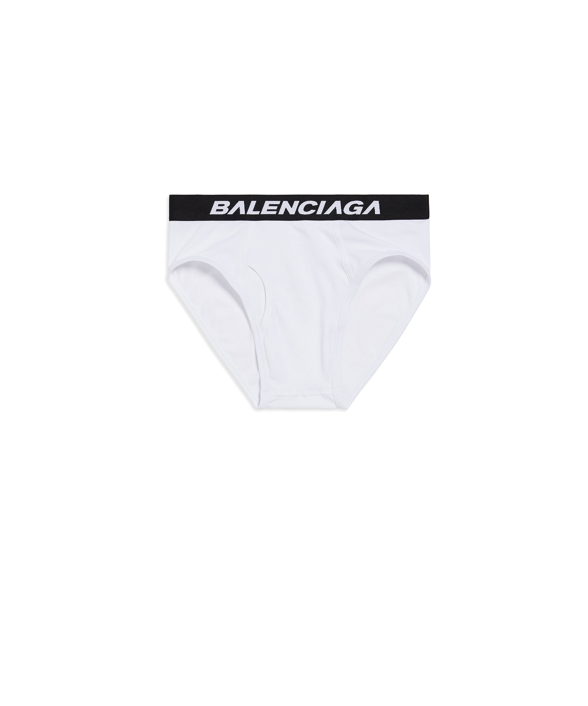 Racer Briefs - White & Black