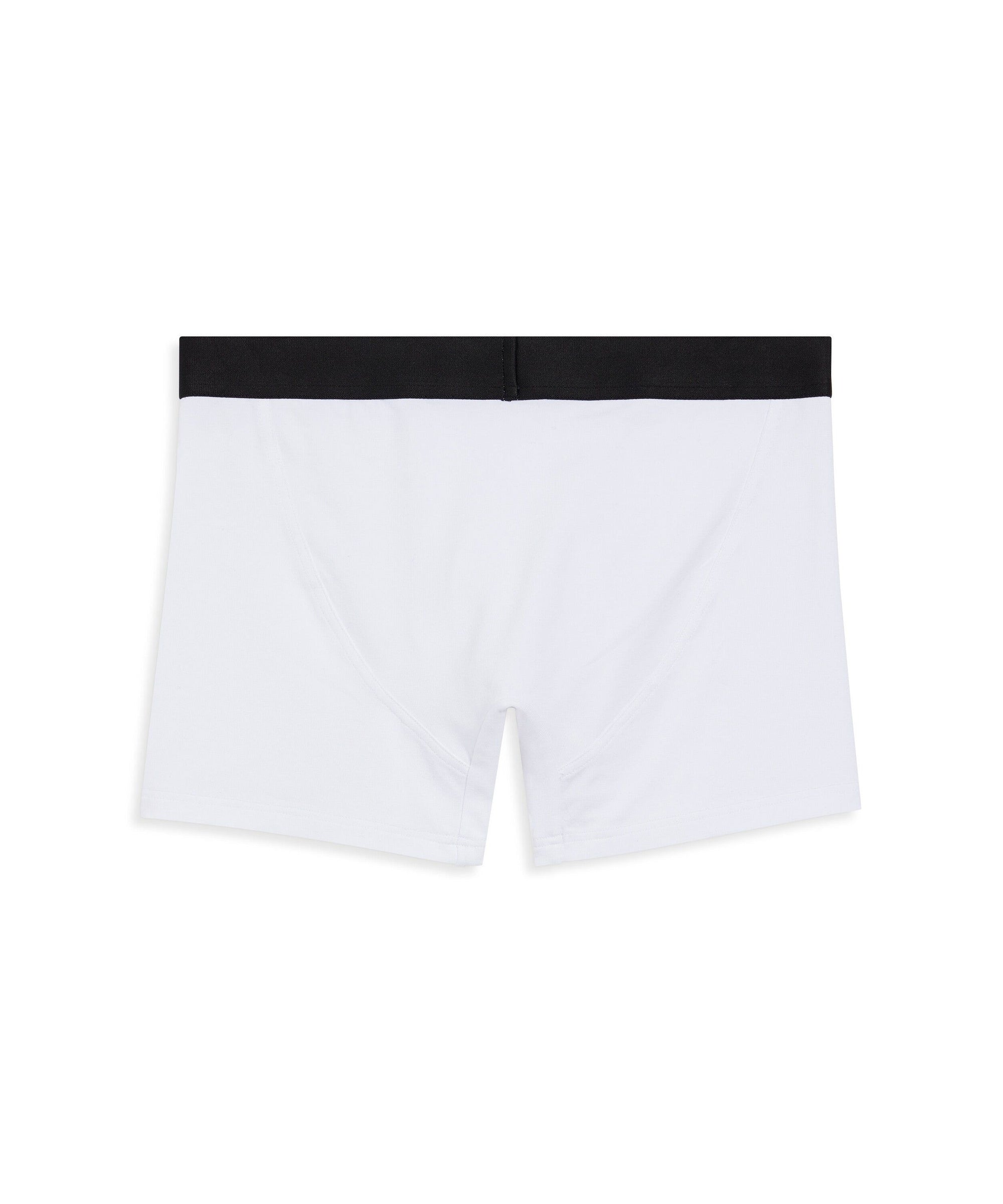 Racer Boxer Briefs - White & Black