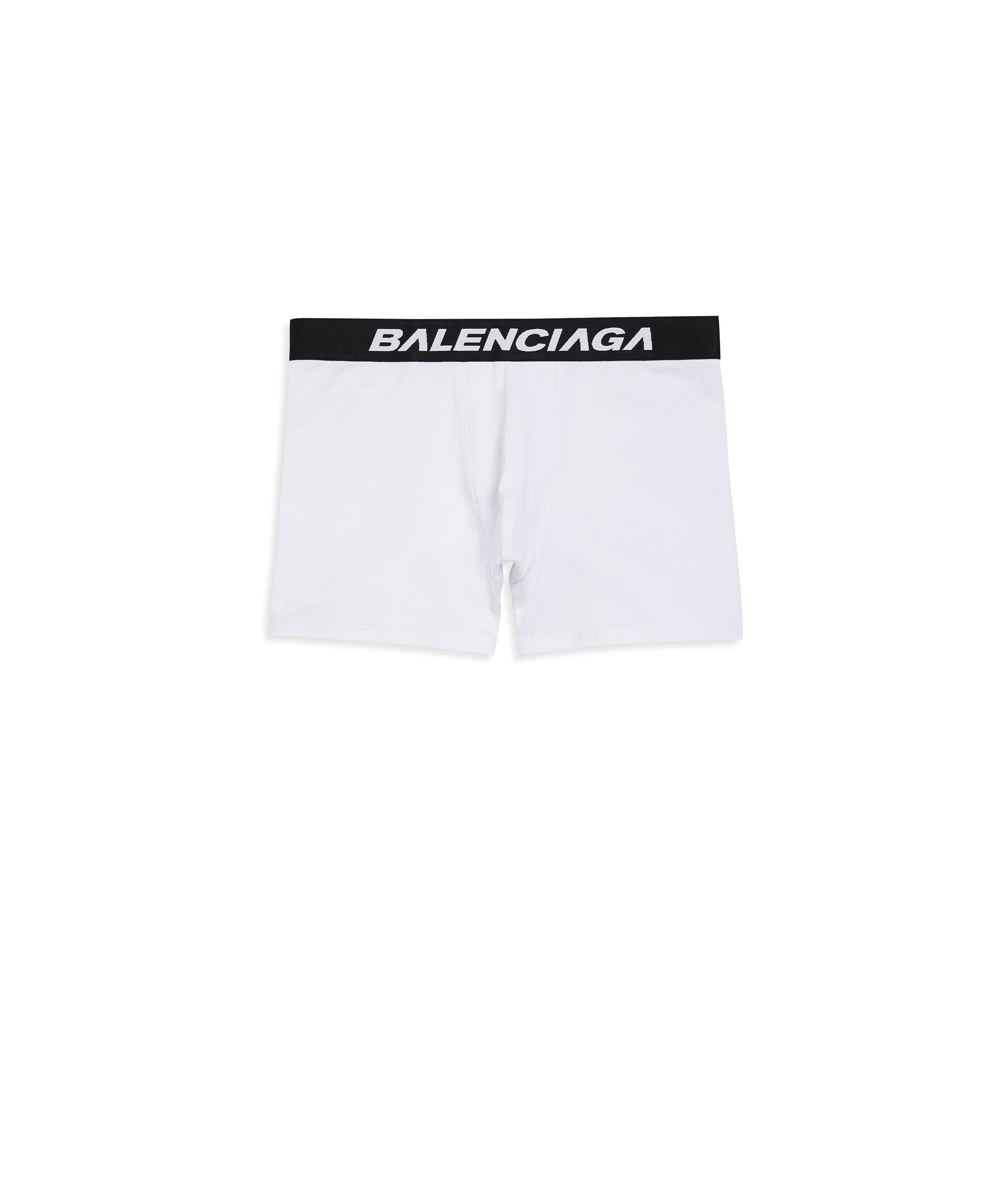 Racer Boxer Briefs - White & Black