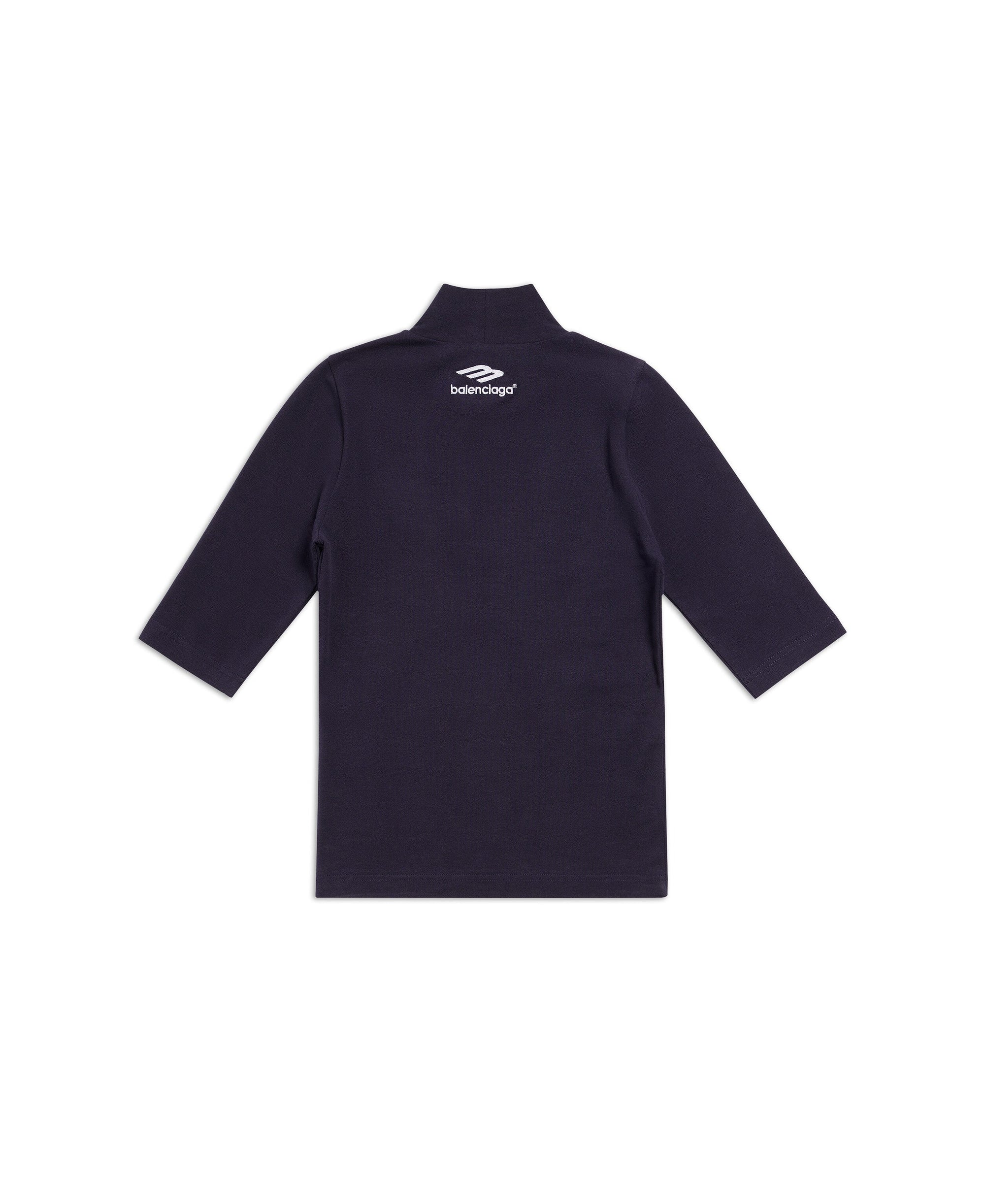 3B Sports Icon Long Sleeve Turtleneck - Navy & White