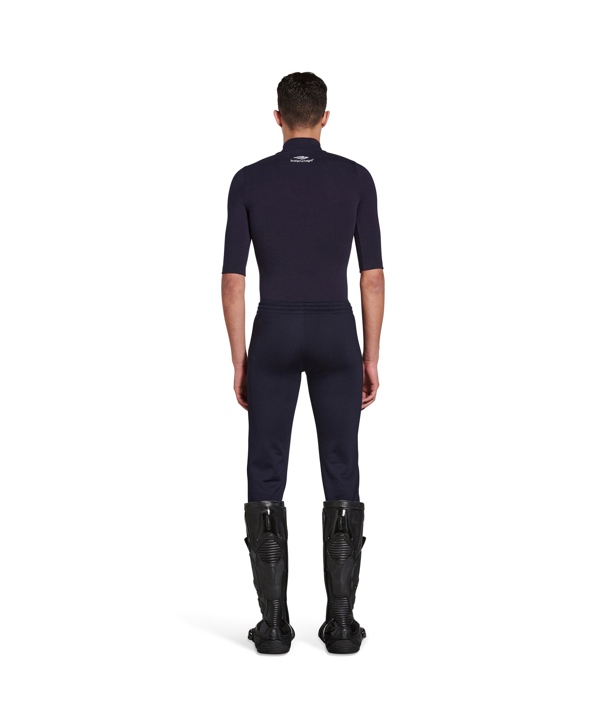 3B Sports Icon Long Sleeve Turtleneck - Navy & White