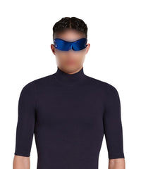 3B Sports Icon Long Sleeve Turtleneck - Navy & White