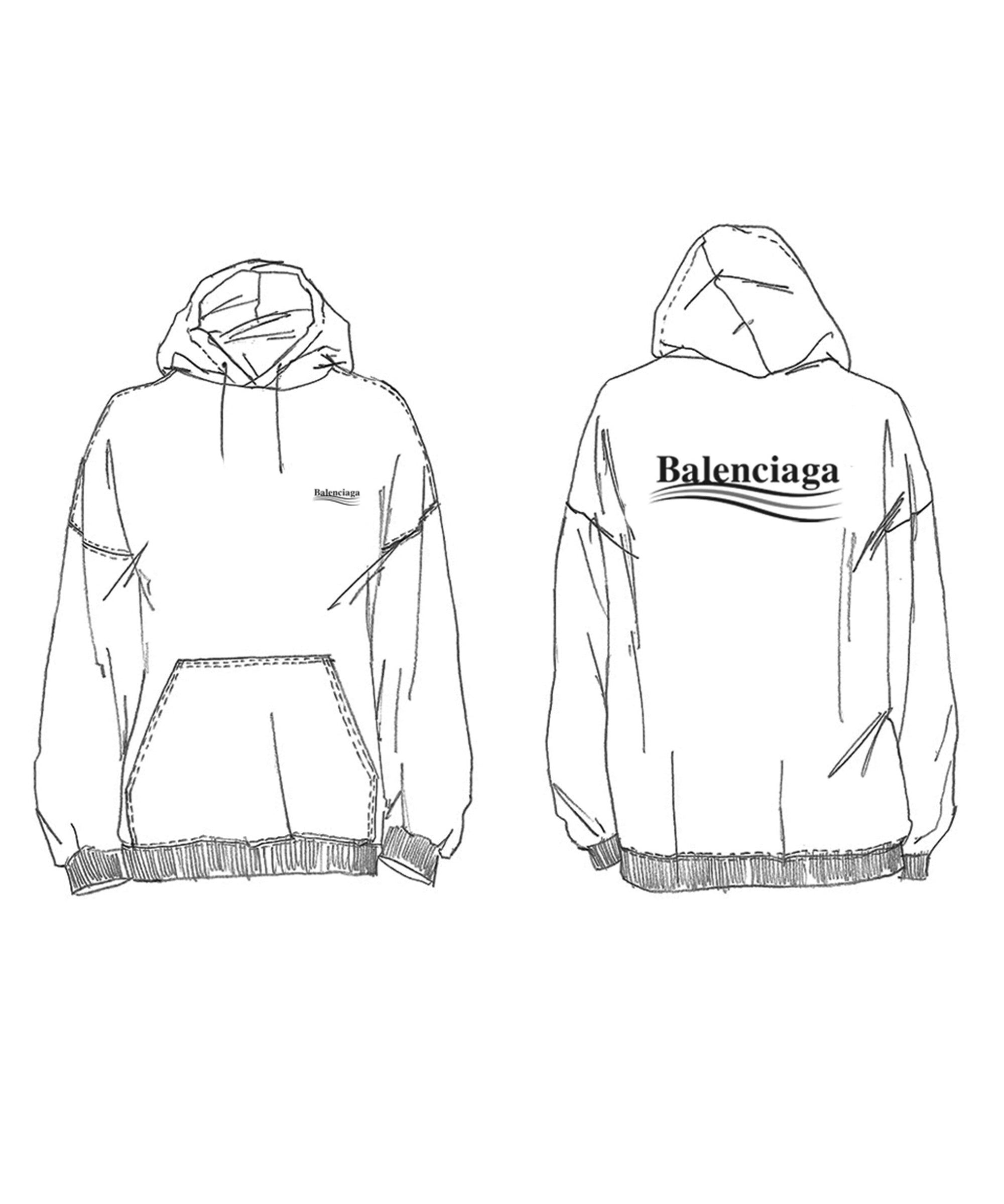 Political Campaign Hoodie - White & Black