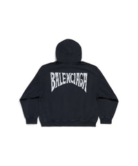 Balenciaga Hand-Drawn Hoodie - Faded Black & White