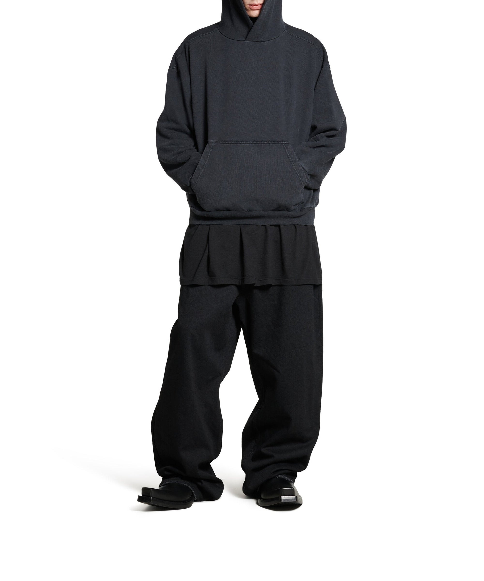 Balenciaga Hand-Drawn Hoodie - Faded Black & White