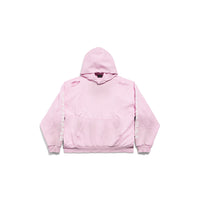 Gothic Type Hoodie - Light Pink & White