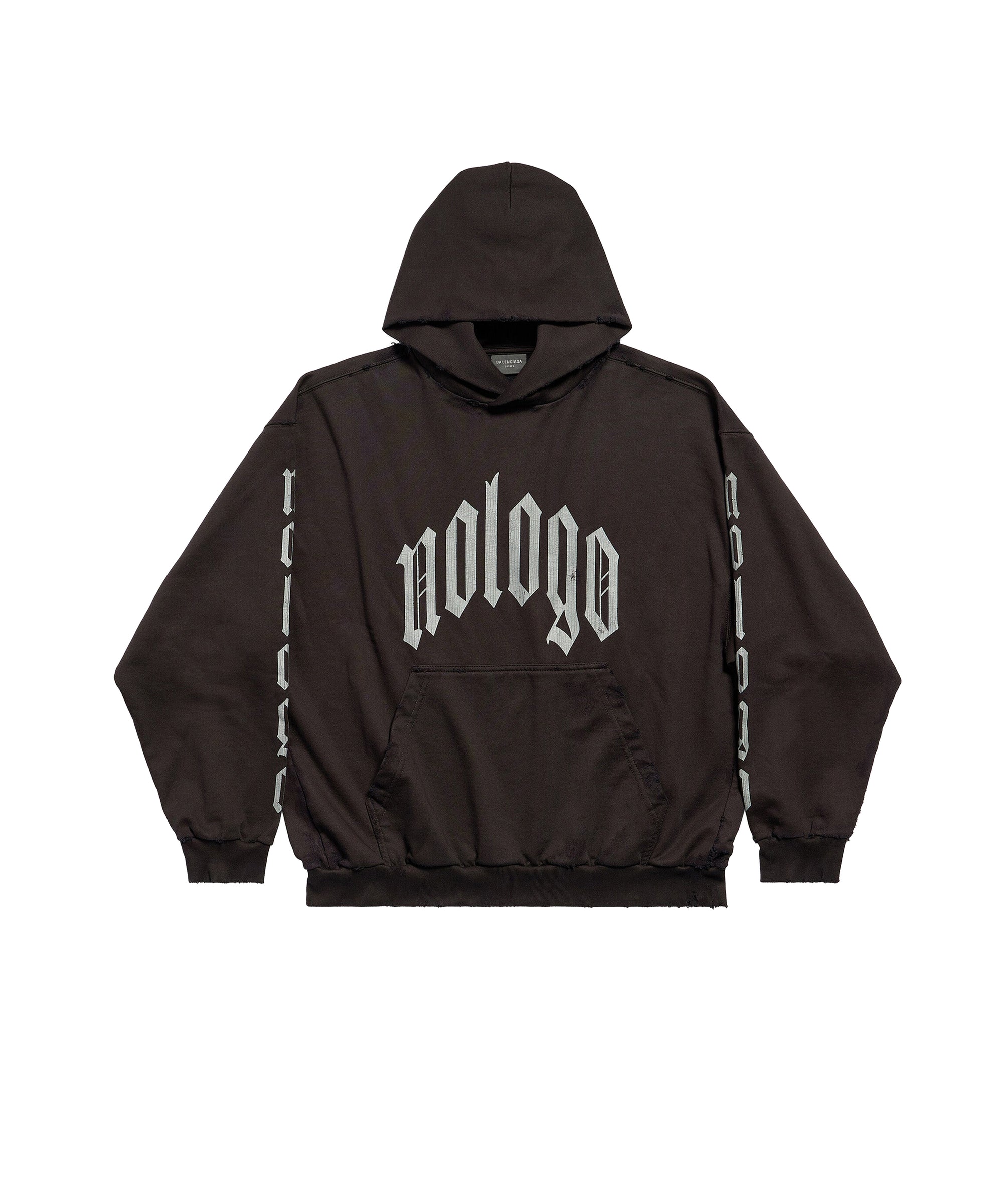 Nologo Hoodie - Washed Black & Grey