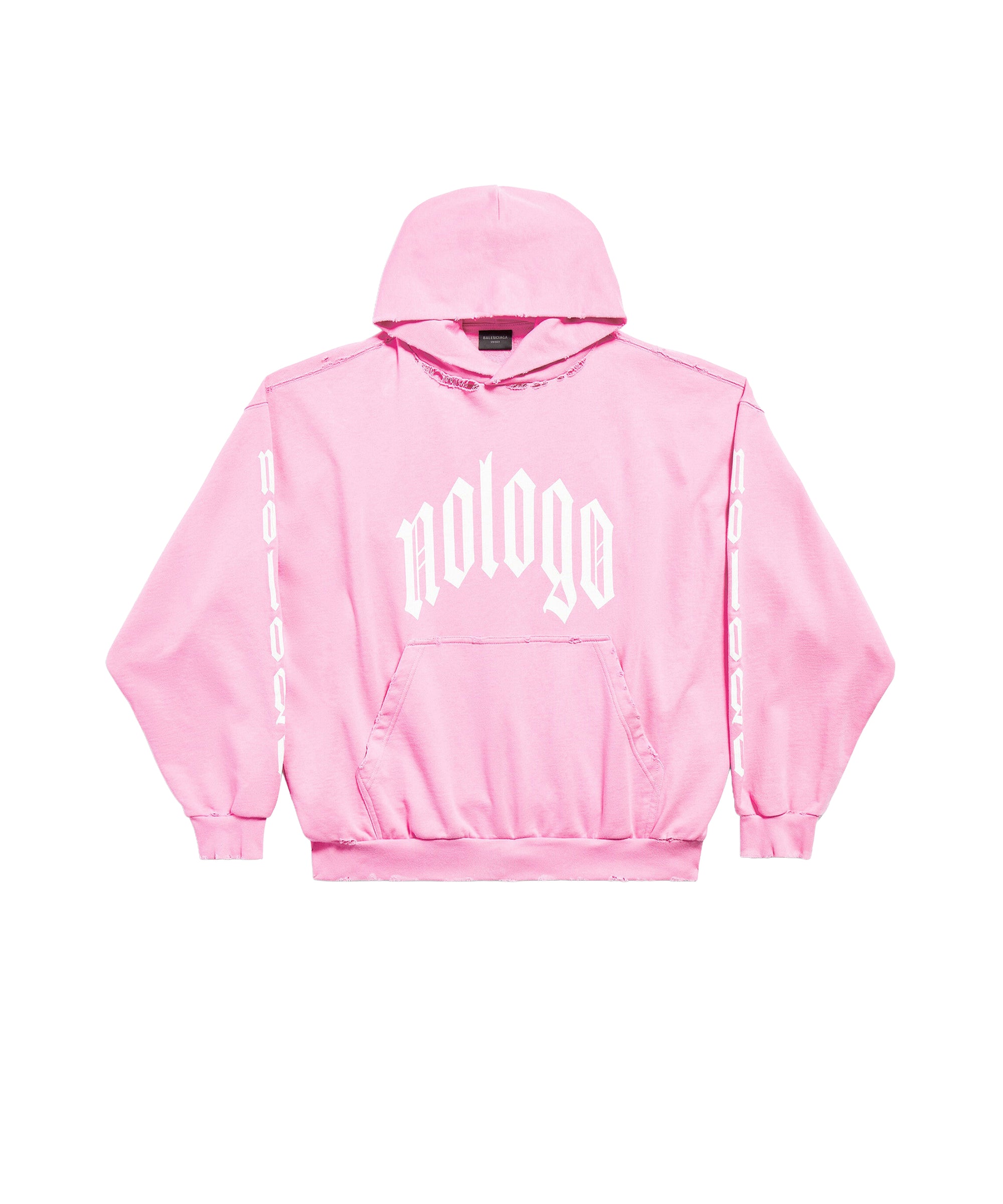 Nologo Hoodie - Light Pink & White