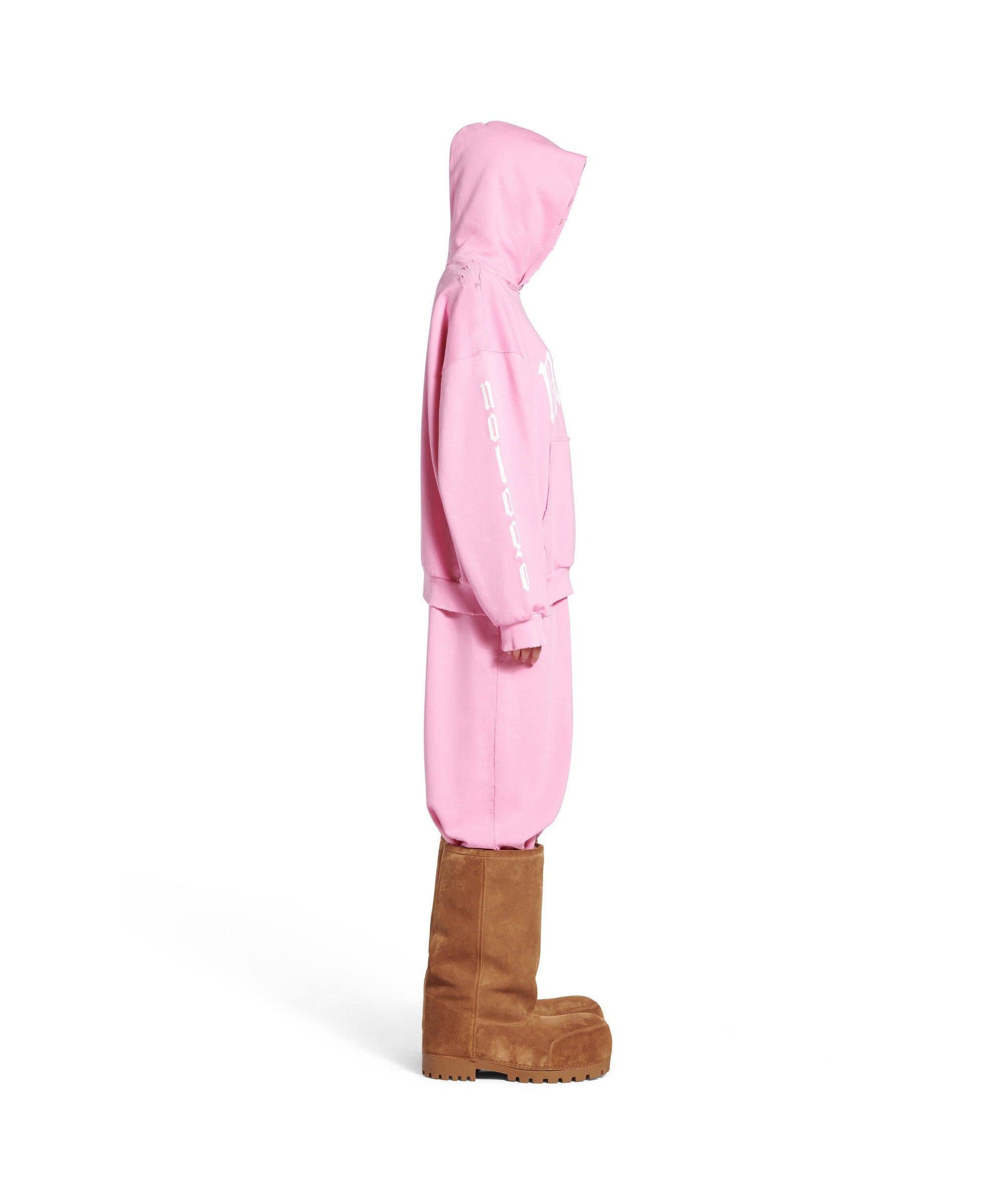 Nologo Hoodie - Light Pink & White