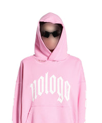 Nologo Hoodie - Light Pink & White