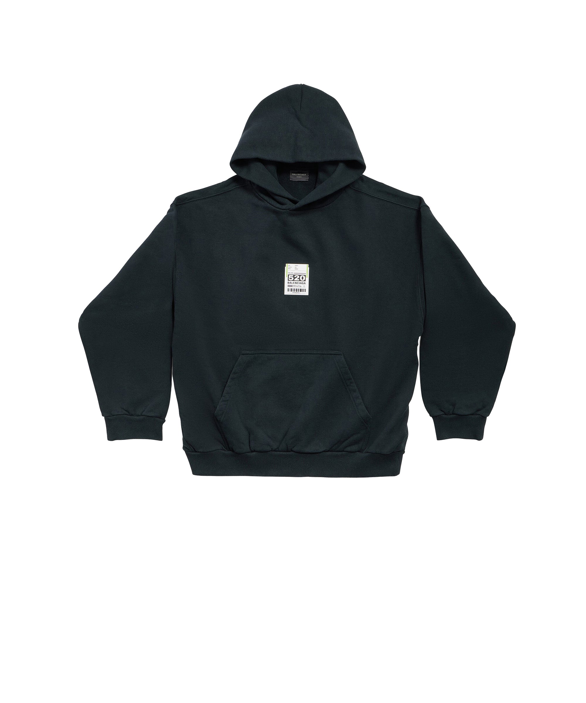 Airport Tag Hoodie - Faded Black