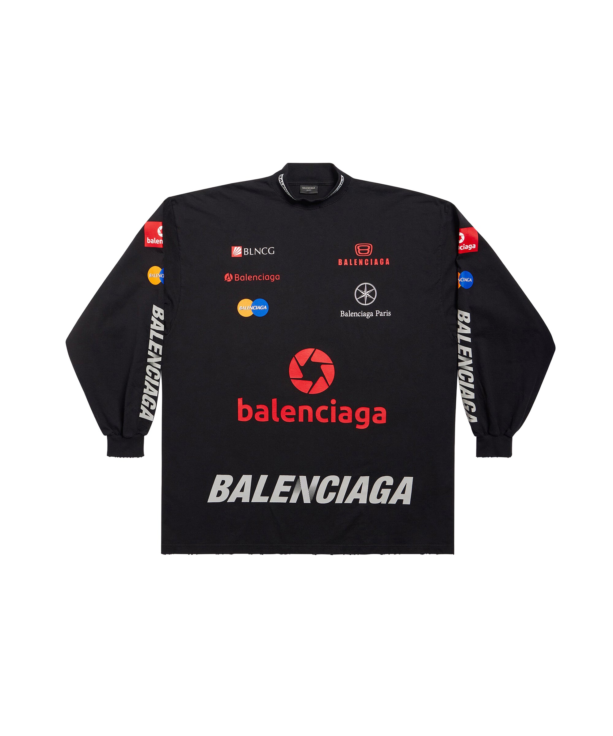 Top League Long Sleeve T-Shirt Oversized - Black