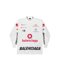 Top League Long Sleeve T-Shirt Oversized - White