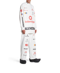 Top League Long Sleeve T-Shirt Oversized - White