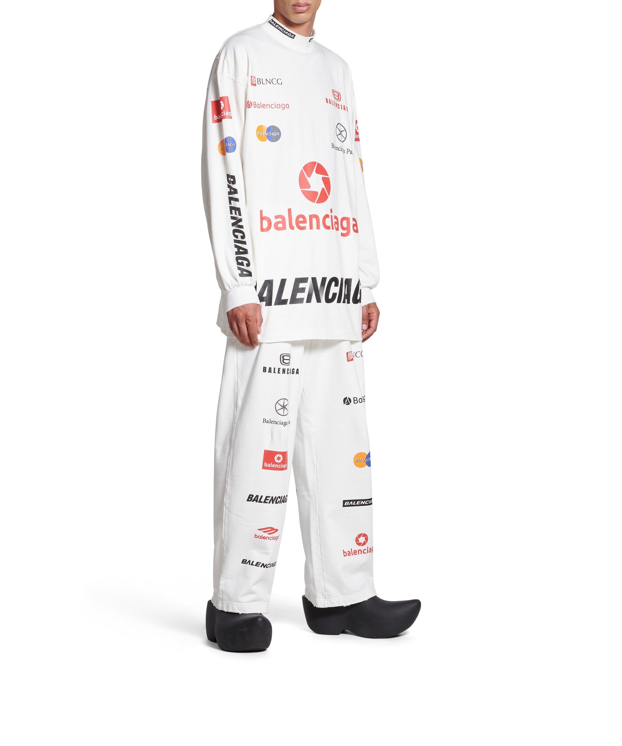 Top League Long Sleeve T-Shirt Oversized - White