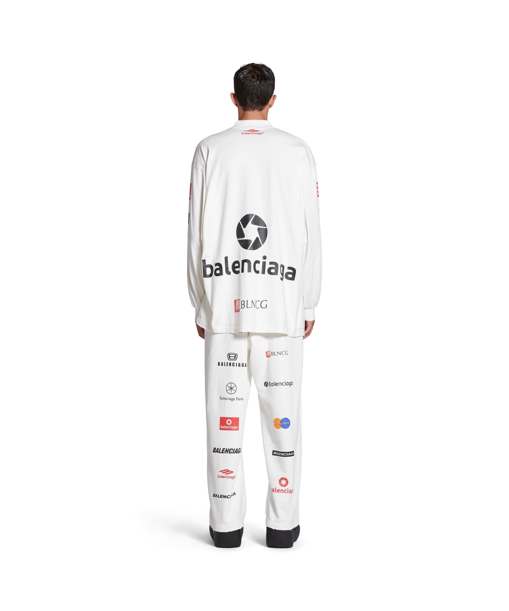 Top League Long Sleeve T-Shirt Oversized - White