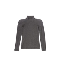 Round Shoulder Turtleneck - Dark Heather Grey
