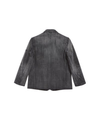 Washed Jacket - Grid Wash Black