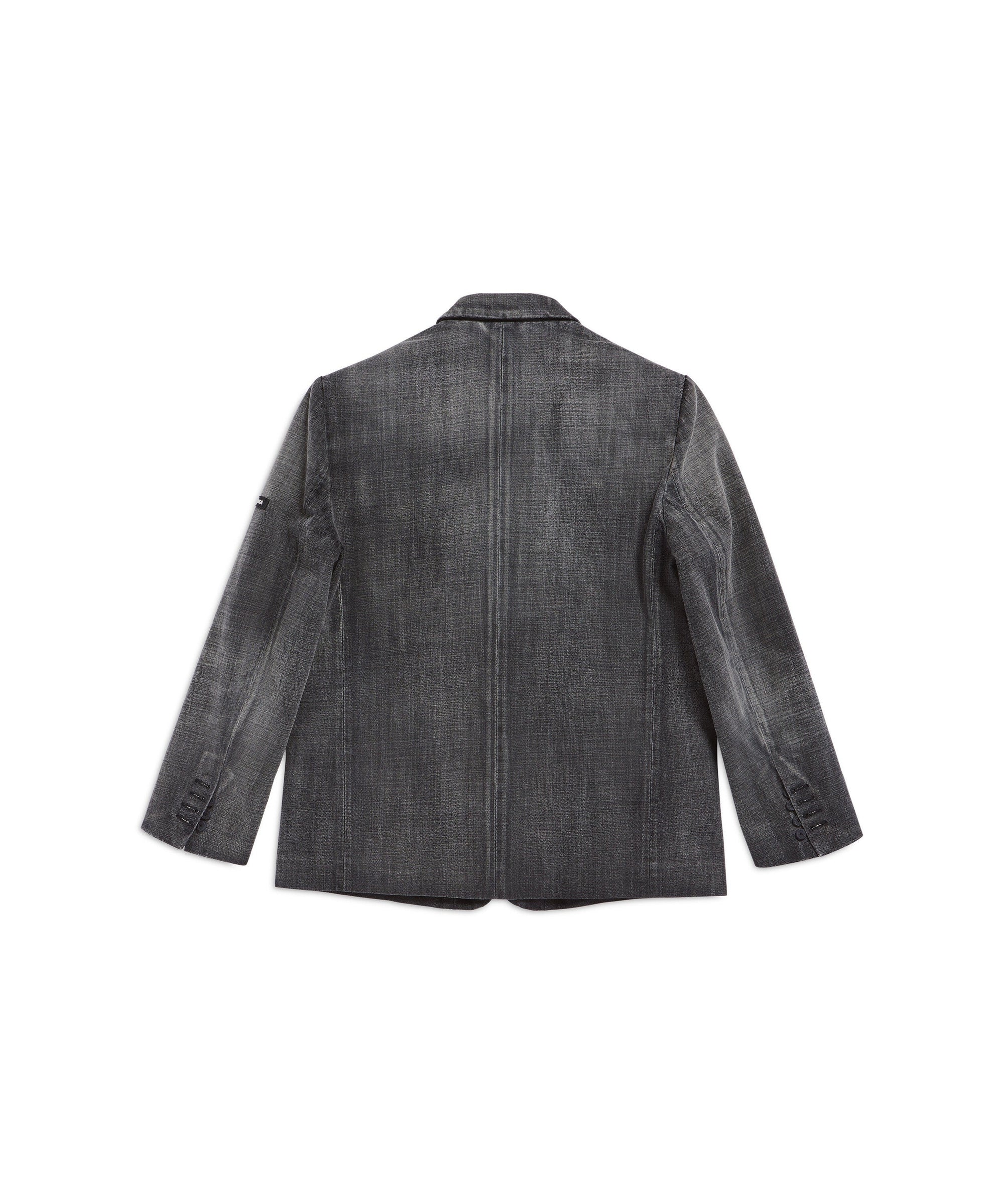 Washed Jacket - Grid Wash Black