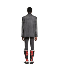 Washed Jacket - Grid Wash Black