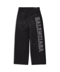 Outline Baggy Pants - Sunbleached Black
