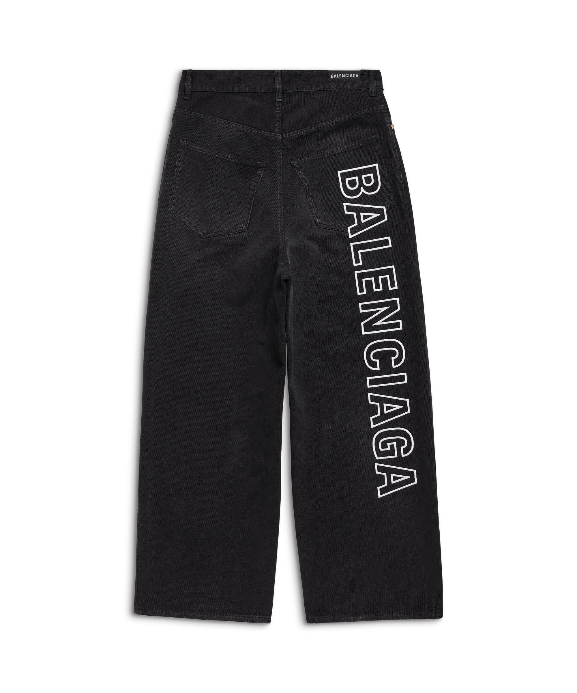Outline Baggy Pants - Sunbleached Black