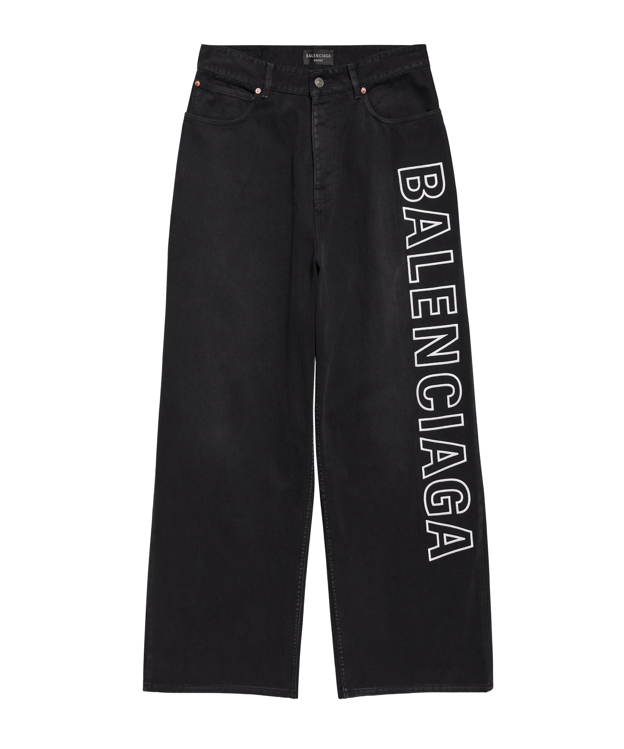 Outline Baggy Pants - Sunbleached Black