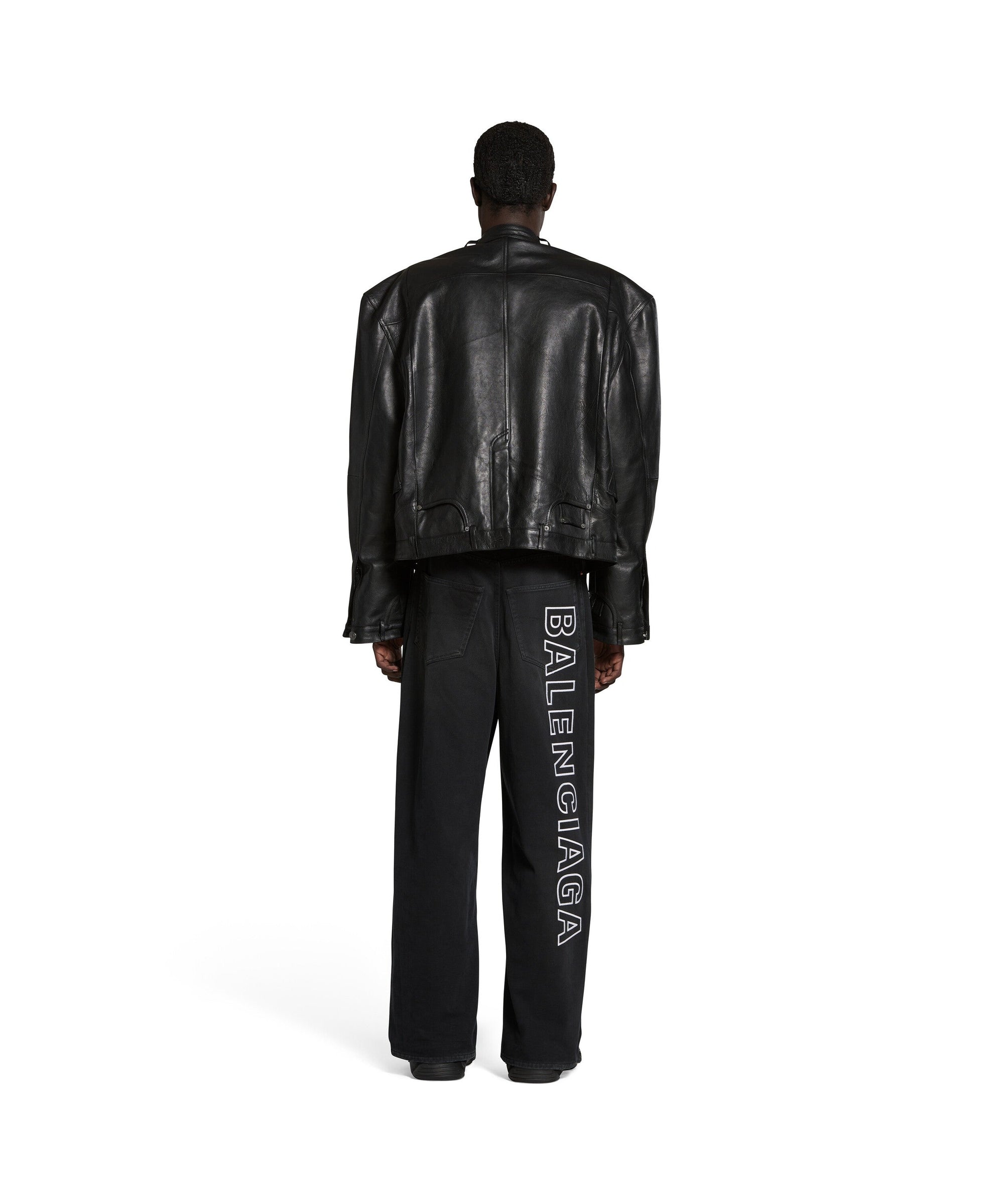 Outline Baggy Pants - Sunbleached Black
