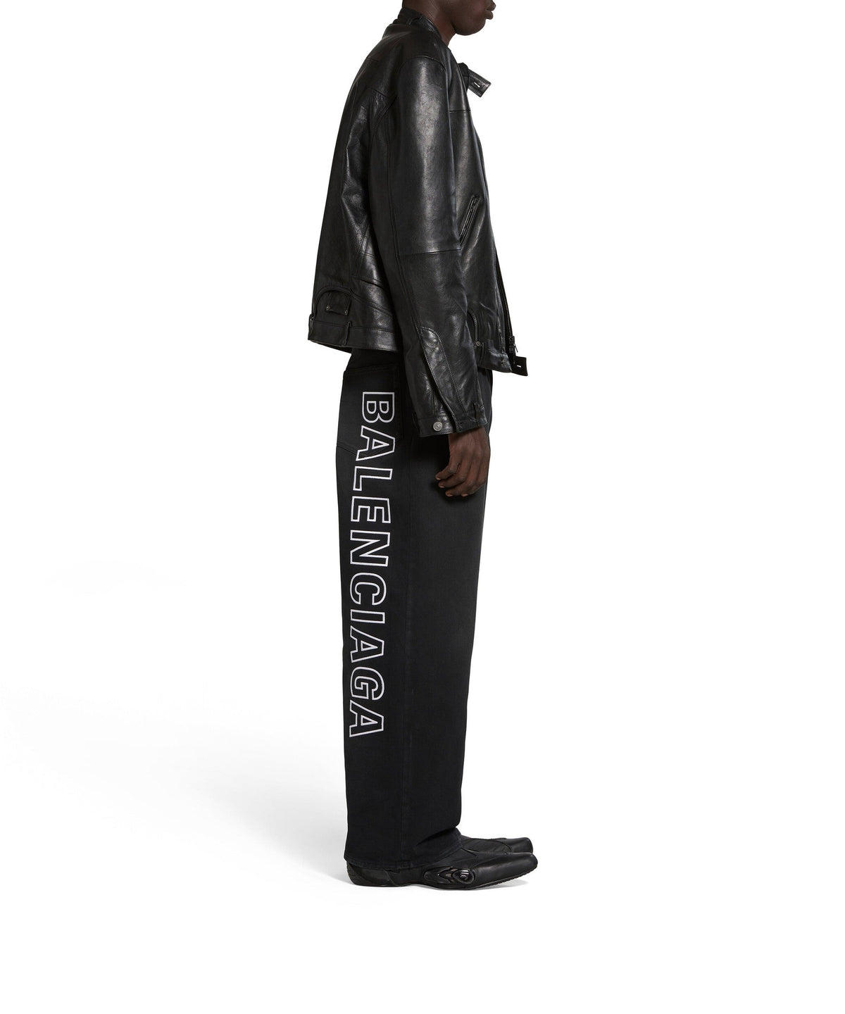 Outline Baggy Pants - Sunbleached Black