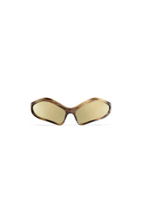Fennec Oval horn & mirror bronze Sunglasses - Horn & Mirror Bronze