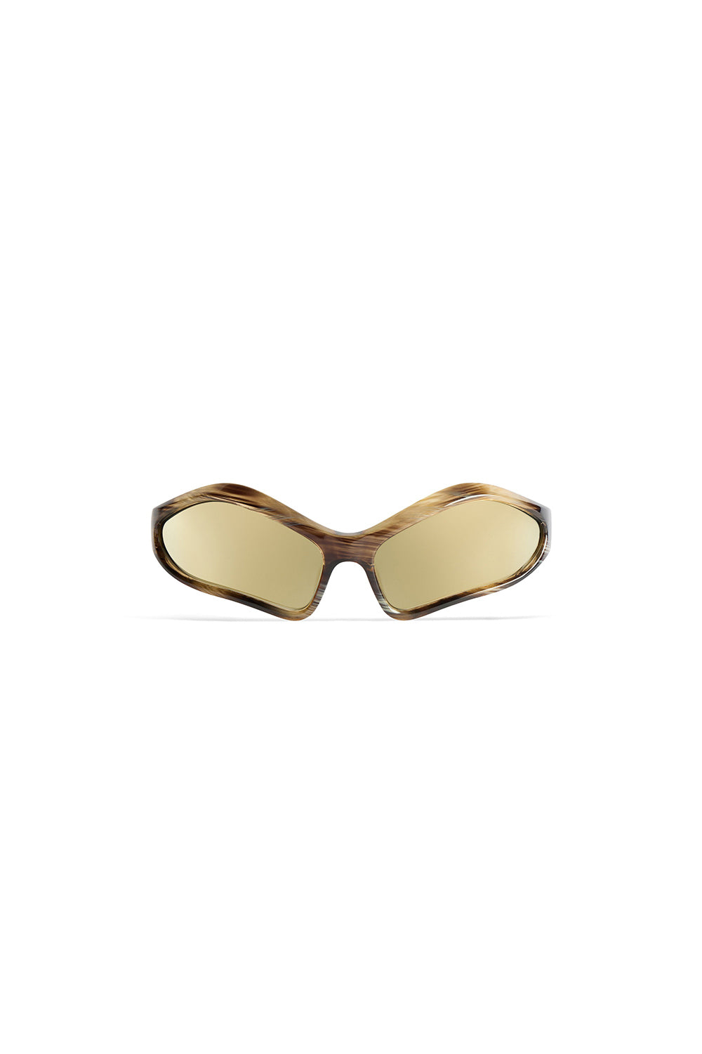 Fennec Oval horn & mirror bronze Sunglasses - Horn & Mirror Bronze