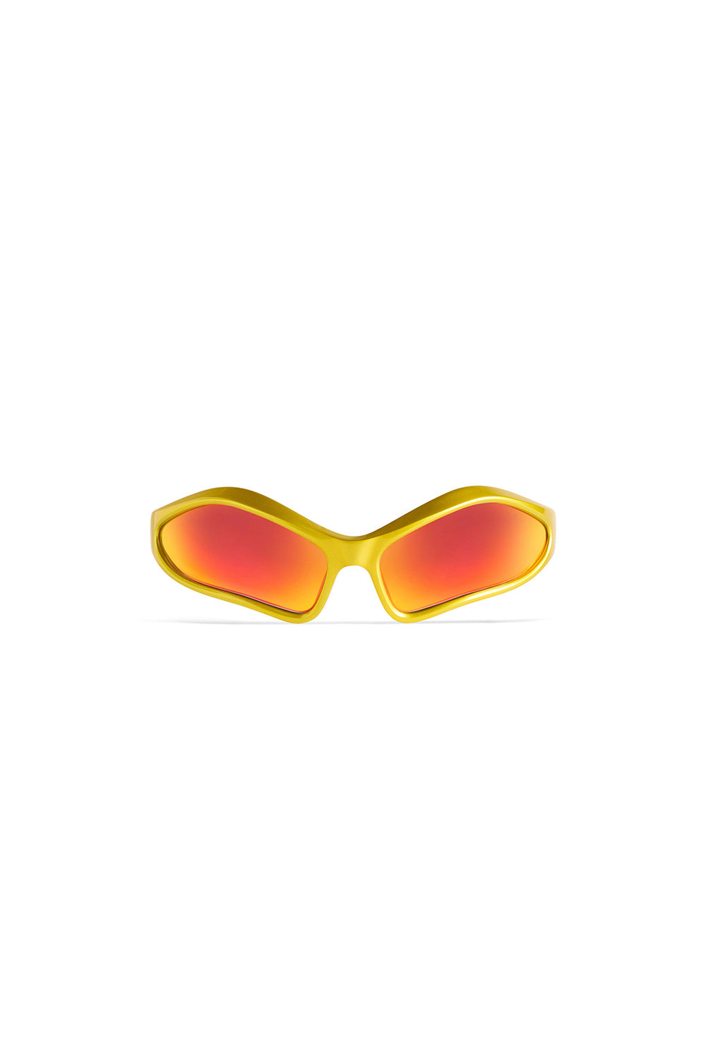 Fennec Oval yellow & mirror red Sunglasses - Yellow & Mirror Red