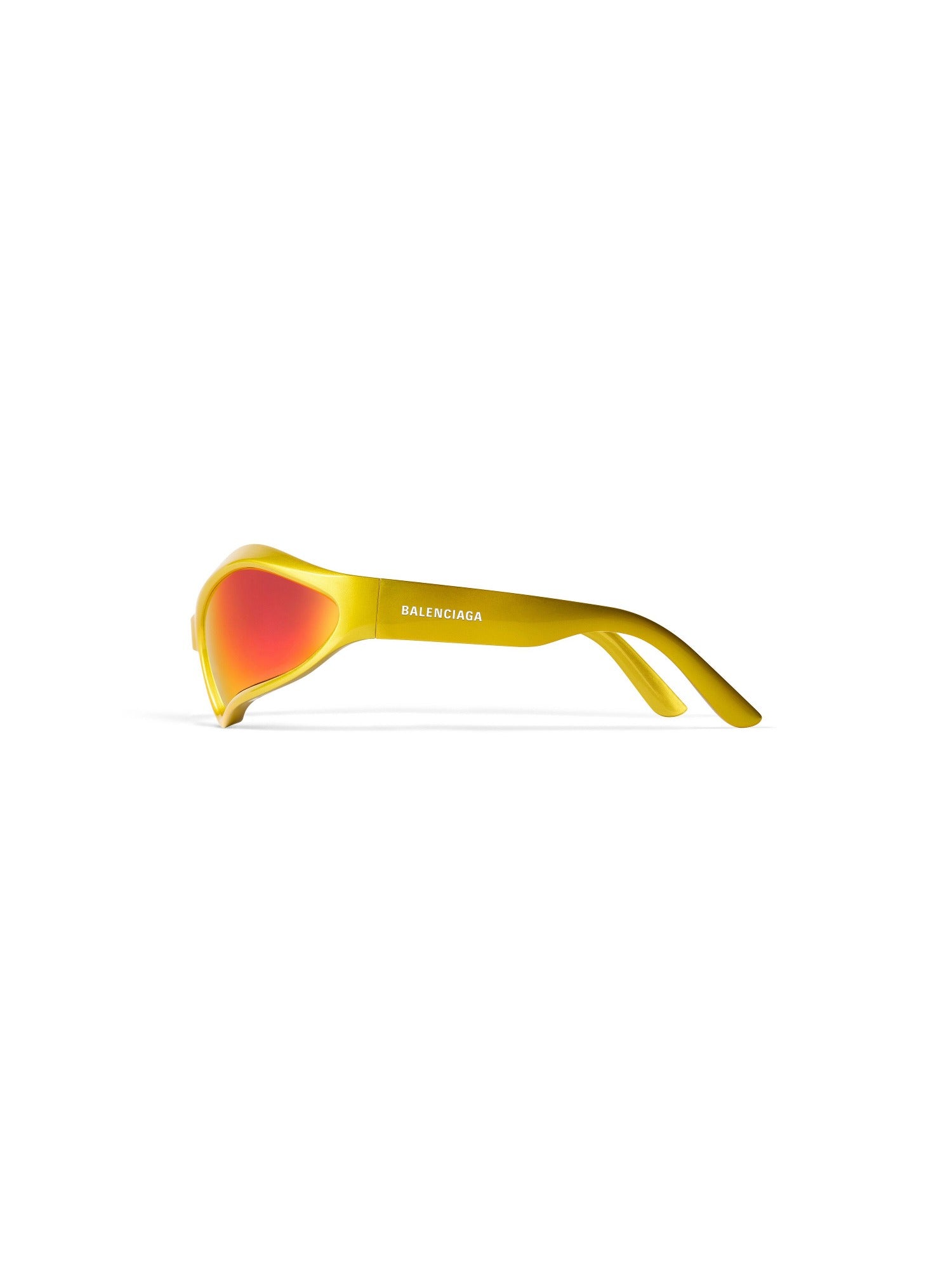 Fennec Oval yellow & mirror red Sunglasses - Yellow & Mirror Red