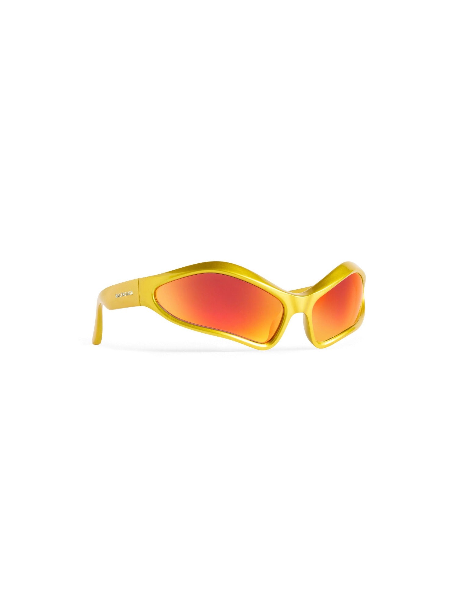 Fennec Oval yellow & mirror red Sunglasses - Yellow & Mirror Red